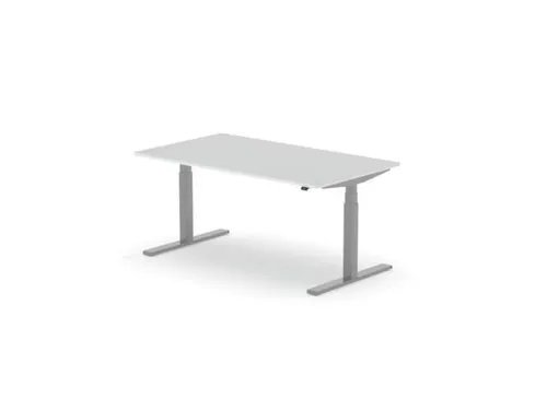 Elektrisch ihv bureau,HxBxD 650-1310x1600x900mm,blad wit