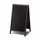 Krijtstoepbord 68x120cm Donkerbruin