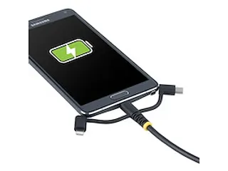 1m Robuuste USB Multi Oplaadkabel zwart - 7
