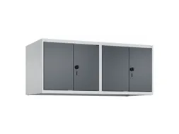 opzetkast,v. locker,4vak.,vak B 300mm,HxBxD 500x1200x500mm,vleugeldeur
