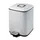 Vierkante Pedaalemmer Regent Step Bin 6 Liter Wit