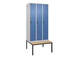locker voor scheiding van kleding,HxBxD 2120x900x815mm,3vak