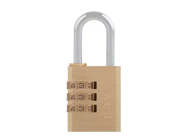 Hangslot Pavo Messing met cijferslot 30x41x13mm