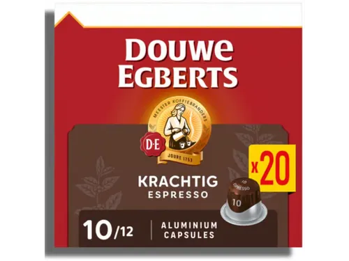 Espresso krachtig koffiecapsules, pak van 20 stuks