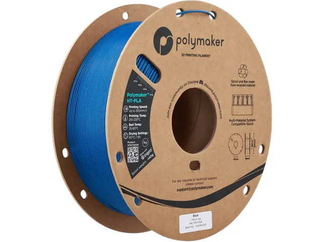 HT-PLA 1,75mm blauw 1kg Polymaker 3d filament