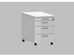 mobiel ladeblok,HxBxD 600x430x800mm,3lade(n),m. beugelgreep,Bl-wit