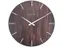 Wandklok Nextime Edge-Wood-Dome dia 35cm kunststof bruin streep