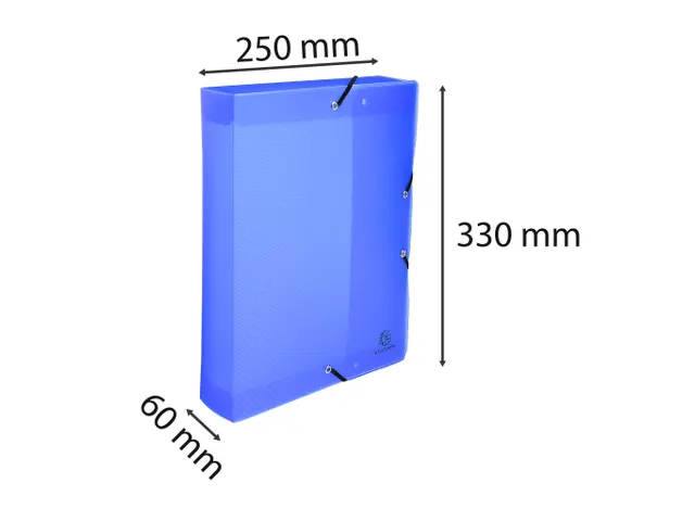 Boite de classement Dos 60mm polypropylène 8/10e Lincolor - A4 - Coul