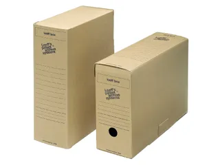 Archiefdoos Loeff 3030 370x260x115mm zuurvrij bruin - 2