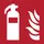 Pictogram bordje Djois Brandblusser 150x150mm rood