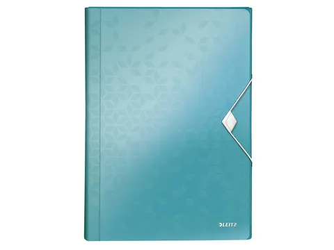 Sorteermap Leitz Wow A4 Pp 6 Vaks Ijsblauw