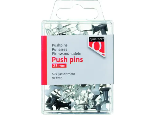 Push pins Quantore blister assorti