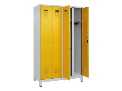 locker voor scheiding van kleding,HxBxD 1950x1200x500mm,4vak