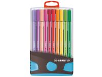 Viltstift Stabilo 68 Box Turquoise 20Stuks Assorti