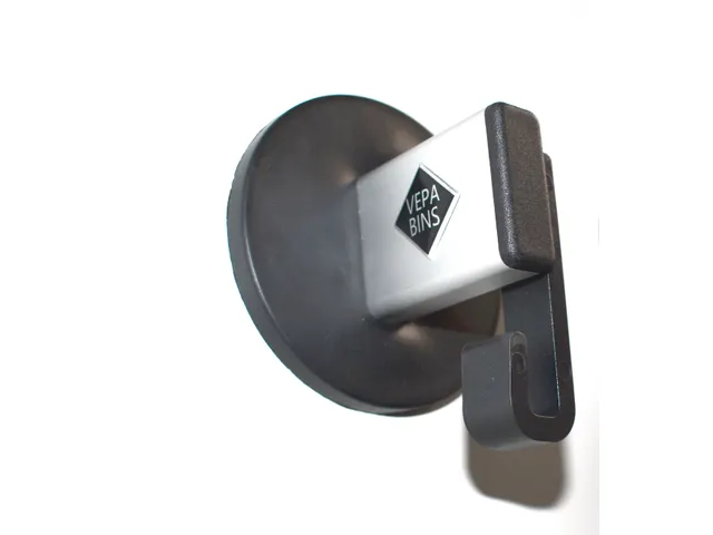 Pro-line Magnetische Wandkapstok 1 haak grijs zwart