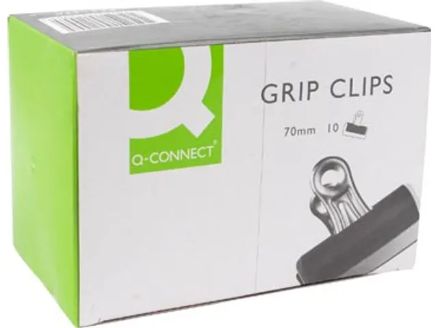 Papierklem Strong Grip Clip Zwart 70mm Doos 10 Stuks