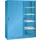 schuifdeurkast 1950x1500x580mm 8xStalen bodem scheidingswand RAL5012