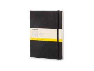 Notitieboek Moleskine XL 190x250mm ruit 5x5 hard cover zwart - 1