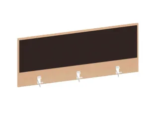 baliepaneel,v. bureau,aanbouw achter,B 1200mm,NE-esdoorn,BN2036-bruin - 1
