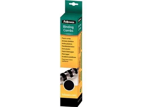 Fellowes Bindruggen, Pak Van 25 Stuks, 6 Mm, Zwart