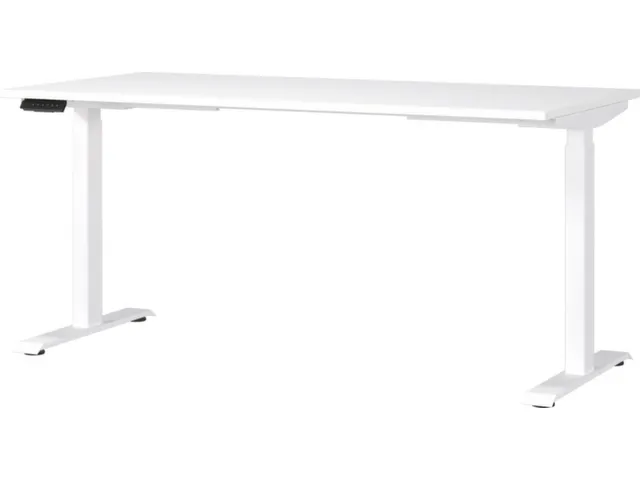 Elektrisch ihv bureau,HxBxD 720-1200x1600x800mm,blad wit