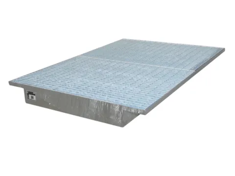 ophangbak,opvangvol. 200l,HxBxD 160x1750x915mm,m. rooster