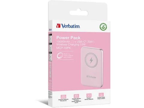 Charge'n'go Powerbank Roze 10000 mAh