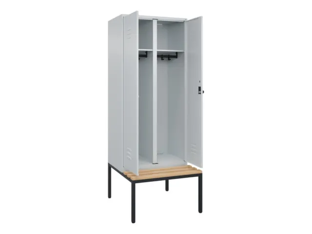 locker voor scheiding van kleding,HxBxD 2120x800x815mm,2vak