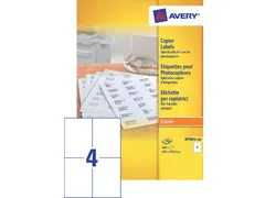 Etiket Avery DP004-100 105x149mm kopieren wit 400stuks