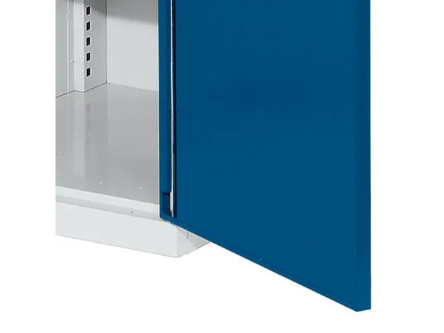 Verticale Uitschuifkast Geperf. 1950x1000x600mm 2legborden Ral5010