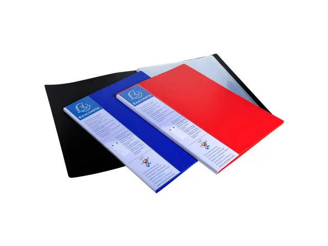 Protège-documents en polypropylène rigide avec porte étiquette 3 fa