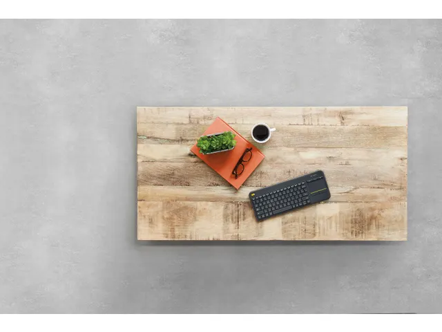 Wireless Touch Keyboard K400 Plus - Zwart, Belge (Azerty)