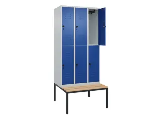 Dubbeldekse dekenkist,HxBxD 2120x900x815mm,3x2vak.,vak B 300mm - 2