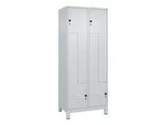 Z-garderobekast,HxBxD 1950x800x500mm,vak B 200/400mm,draaigrendel