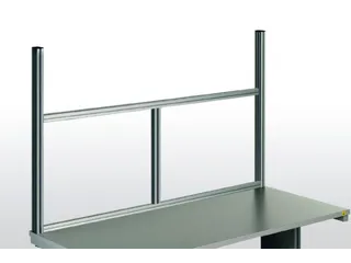 frame,v. montagetafel,HxB 500x1800mm,aluminium - 1