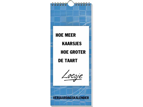 Verjaardagskalender Loesje 6 32x13cm