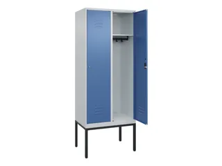 locker,HxBxD 2120x800x500mm,2vak,vak B 400mm,cil.-slot,voetonderstel - 2