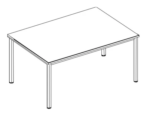 In hoogte verstelbaar bureau,HxBxD 720-840x1800x1000mm,CC-zwart