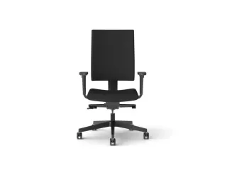 Bureaustoel Zwart Frame Zwart Synchroonmechanisme Met Armleuning - 2