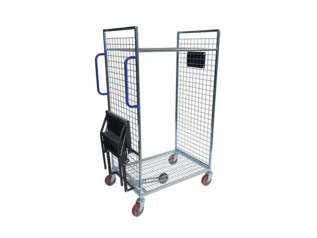Chariot D'entrepôt,Force 100Kg,Avec 2Plateau(X),Tablette Grillagée