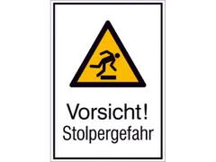 waarschuwings-combibord,v. binnen/buiten,Pas op! Struikelgevaar