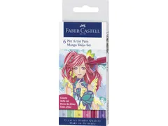 Tekenstift Faber-Castell Pitt Artist Pen Manga 6-delig etui Shôjo