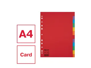 Tabblad Esselte A4 11-Gaats Karton 12-Delig Zonder Voorblad - 9