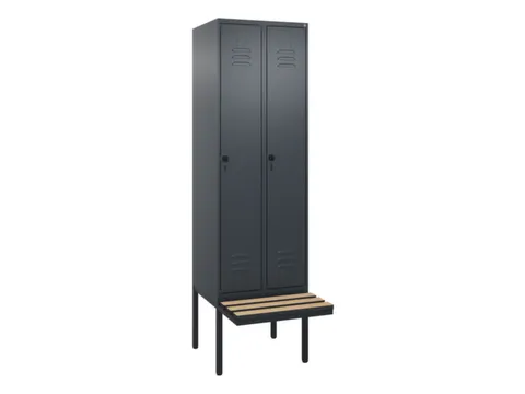locker voor scheiding van kleding,HxBxD 2120x600x815mm,2vak