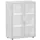 vitrinekast,HxBxD 1104x800x420mm,2xhouten vloer,3 OH,m. frame,romp wit
