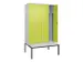 locker voor scheiding van kleding,HxBxD 2120x1200x815mm,4vak
