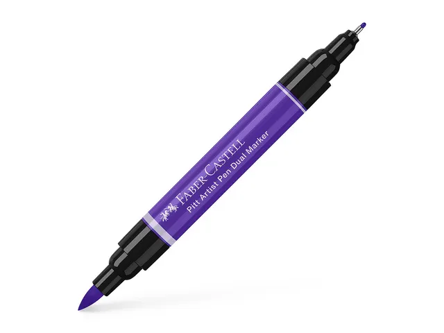 Tekenstift Faber-Castell Pitt Artist Pen duo marker 136 purperviolet