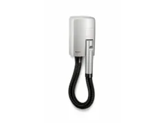 Wandhaardroger Rvs Look Met Slang, Hotello Silver