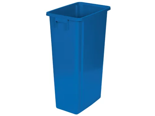 afvalverzamelaar,80l,HxBxD 762x320x460mm,romp PP blauw,gesloten