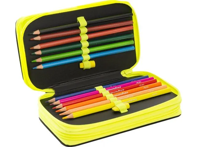 Etui Eberhard Faber gevuld 36 delig, 3 laags Race auto